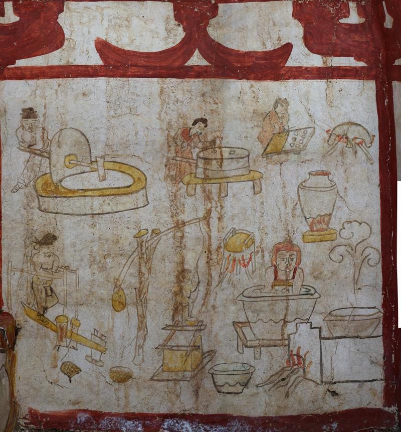 墓室壁画_墓室壁画成长的五个阶段_墓室壁画的特征和技法